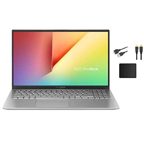 아수스 2020 Asus Vivobook 15.6 inch FHD Display Laptop Bundle Accessory AMD Ryzen 5 3500U 8GB RAM 1TB SSD AMD Radeon Vega 8 Windows 10 Home Silver