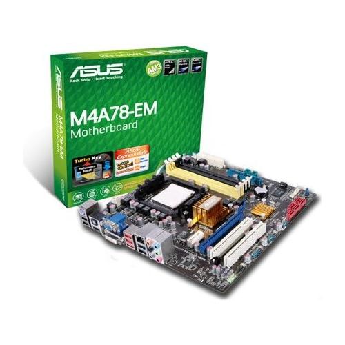 아수스 ASUS M4A78 EM Desktop Board AMD 780G HyperTransport Technology AM3 2600 MHz FSB 16 GB DDR2 SDRAM DDR2 1066/PC2 8500, DDR2 800/PC2 6400, DDR2 667/PC2 5300 CrossFireX