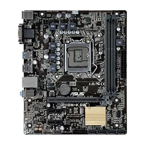 아수스 ASUS H110M K D3, H110, DualDDR3 1600, SATA3, DVI, D Sub, mATX