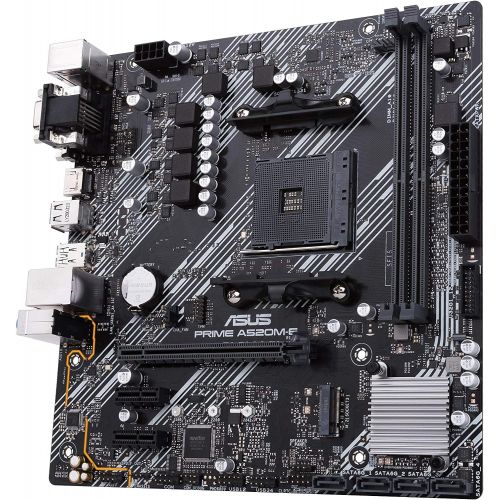 아수스 Asustek Computer Prime A520M E AMD A520 (Ryzen AM4) Micro ATX Motherboard with M.2 Support, 1 Gb Ethernet, HDMI/DVI/D Sub, SATA 6 Gbps, USB 3.2 Gen 2 Type A