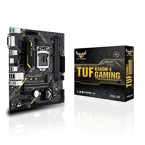아수스 ASUS TUF B360M E Gaming LGA1151 (Intel 8th Gen) DDR4 HDMI VGA M.2 B360 Micro ATX Motherboard