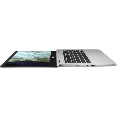 아수스 2019 ASUS C423NA Chromebook Laptop Computer 14 FHD Thin & Light Celeron N3350 up to 2.4GHz 4GB LPDDR4 RAM 32GB eMMC USB C 3.1WiFi Bluetooth Bonus Mouse and Sleeve Chrome OS