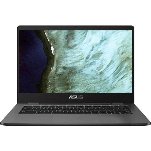 아수스 ASUS 14.0 HD (1366 x 768) WLED Backlit Chromebook, Intel Celeron N3350 Processor, 4GB DDR4, 32GB eMMC, Bluetooth, 802.11ac, Webcam, USB 3.1 C, Online Class, Google Chrome OS, 64GB