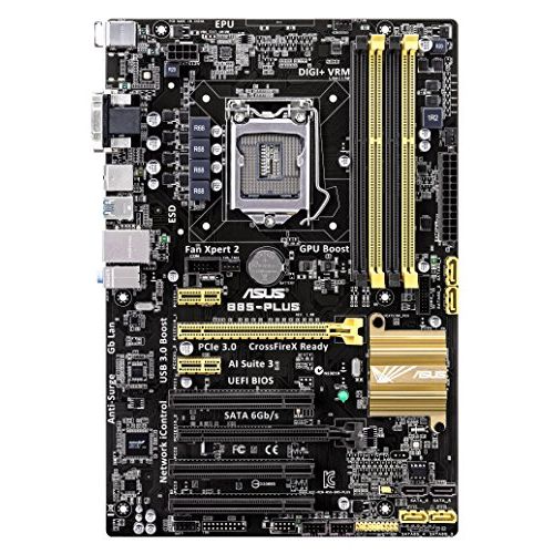 아수스 Asus Desktop Motherboard Intel B85 Express Chipset Socket H3 LGA 1150 B85 PLUS