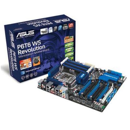 아수스 Asus P6T6 WS Revolution Core i7 / Intel X58/ DDR3/ CrossFireX & 3 Way SLI/A&2GL/ ATX Motherboard