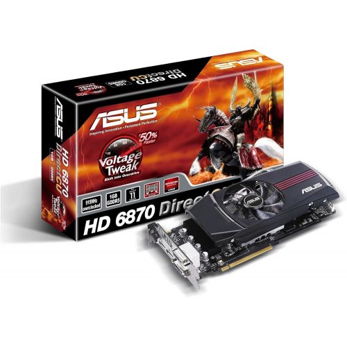 아수스 ASUS Radeon HD 6870 1GB 256 bit GDDR5 PCI Express Dual DVI/HDMI Video Card with Eyefinity EAH6870 DC/2DI2S/1GD5