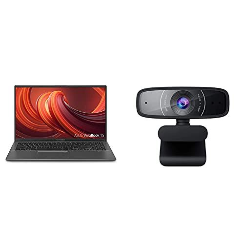 아수스 ASUS F512JA AS34 VivoBook 15 Thin and Light Laptop, 15.6” & ASUS Webcam C3