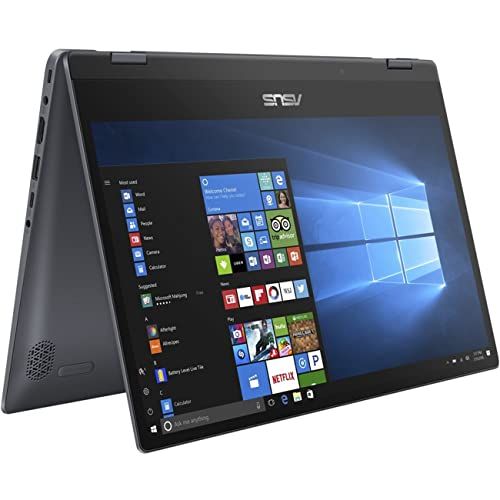 아수스 ASUS Vivobook Flip 14 FHD 2 in 1 Touchscreen Laptop, Intel Core i3 8145U up to 3.9GHz, Webcam, Bluetooth, HDMI, Windows 10 Home S, TWE Wireless Mouse (8GB 256GB SSD)