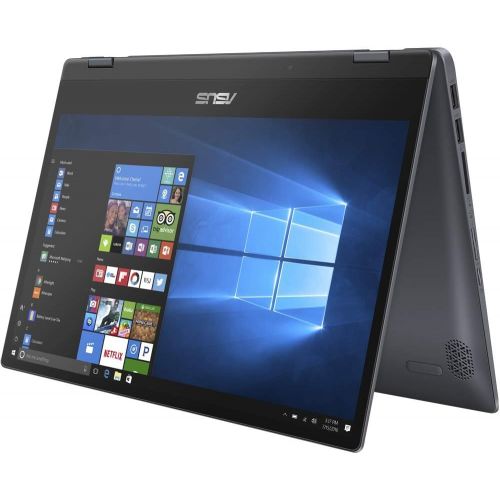 아수스 ASUS Vivobook Flip 14 FHD 2 in 1 Touchscreen Laptop, Intel Core i3 8145U up to 3.9GHz, Webcam, Bluetooth, HDMI, Windows 10 Home S, TWE Wireless Mouse (8GB 256GB SSD)