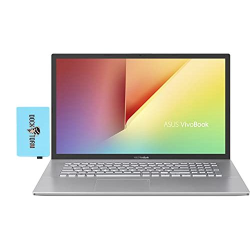 아수스 ASUS VivoBook S17 S712 Home & Business Laptop (AMD Ryzen 5 5500U 6 Core, 12GB RAM, 2TB m.2 SATA SSD, AMD Radeon, 17.3 Full HD (1920x1080), WiFi, Bluetooth, Webcam, Win 10 Home) wit