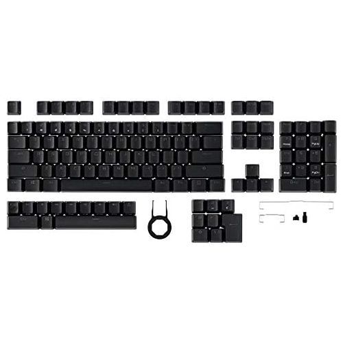 아수스 ASUS ROG PBT Keycap Set (124 Keycaps, Doubleshot Molded, Premium Feel, Long Durability, Keycap Puller, Mechanical & Optical Stabilizers, Wide Compatibility)