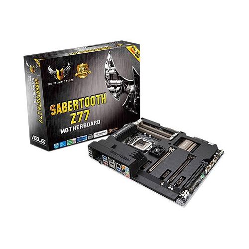 아수스 ASUS Sabertooth Z77, Intel 3rd/2nd Generation Core i7/ i5/ i3/ Pentium/Celeron Processors, LGA115