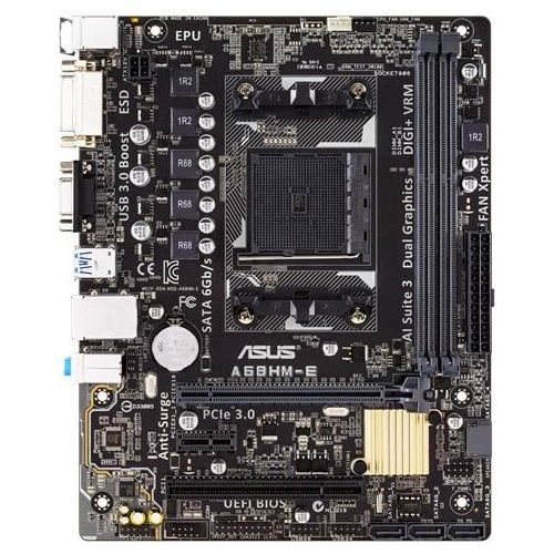 아수스 ASUS Micro ATX DDR3 2400 NA Motherboards A68HM E