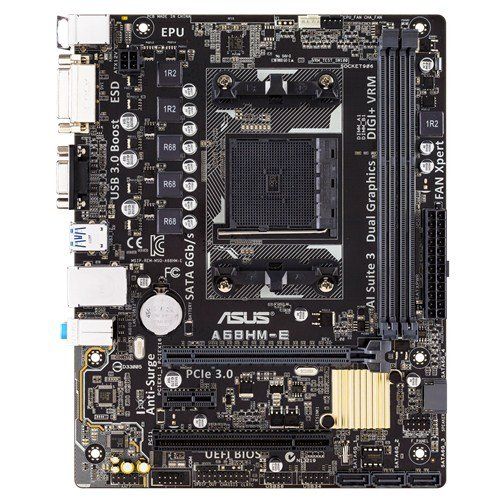 아수스 ASUS Micro ATX DDR3 2400 NA Motherboards A68HM E