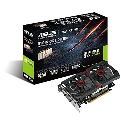 아수스 ASUS Geforce Strix GTX 750 Ti 2GB DDR3 Semi fanless Graphics Card