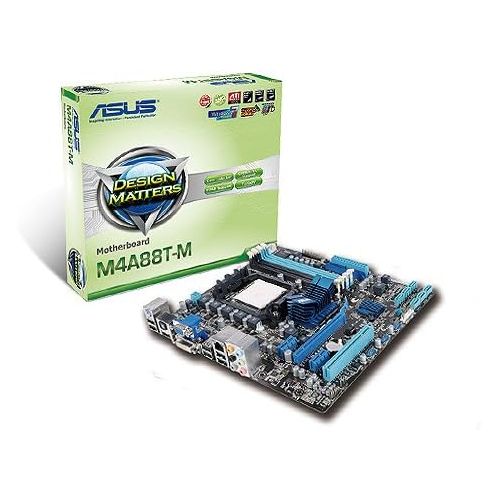 아수스 ASUS M4A88T M Socket AM3 AMD 880G Hybrid CrossFireX HDMI A&V&GbE MATX Motherboard