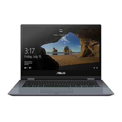 아수스 ASUS VivoBook Flip 14 TP412UA IH31T 14.0 2 in 1 Laptop Computer Gray, with Intel Core i3 8130U Processor 2.2GHz, 4GB RAM, and 128GB SSD