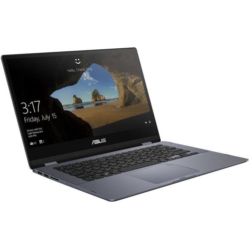 아수스 ASUS VivoBook Flip 14 TP412UA IH31T 14.0 2 in 1 Laptop Computer Gray, with Intel Core i3 8130U Processor 2.2GHz, 4GB RAM, and 128GB SSD