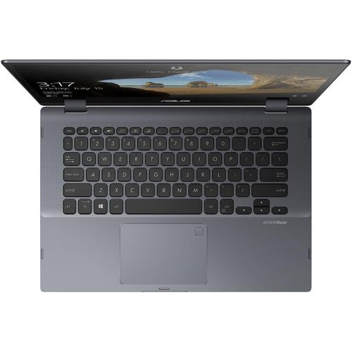 아수스 ASUS VivoBook Flip 14 TP412UA IH31T 14.0 2 in 1 Laptop Computer Gray, with Intel Core i3 8130U Processor 2.2GHz, 4GB RAM, and 128GB SSD