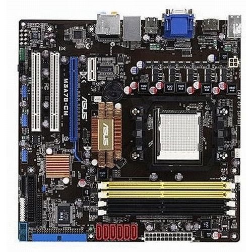 아수스 Asus M3A78 CM Socket AM2+/ AMD 780V/ Hybrid CrossFireX/DVI/DisplayPort/A&V&GbE/MATX Motherboard