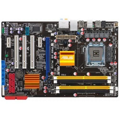 아수스 Asus P5Q SE Plus Core 2 Quad/Intel P45/ FSB 1600/ DDR2 1200/ A&GbE/ATX Motherboard