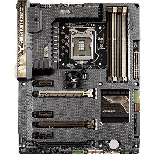 아수스 ASUS TUF SABERTOOTH Z97 MARK 1/USB 3.1 LGA1150 DDR3 SATA 10Gb/s USB 3.1 Type A Intel Z97 ATX Motherboard