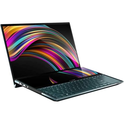 아수스 ASUS ZenBook Pro Duo UX581GV XB74T 15.6” 4K UHD NanoEdge Bezel Touch, Intel Core i7 9750H, 16GB RAM, 1TB PCIe SSD, GeForce RTX 2060, Windows 10 Pro (Core i7 9750H + Lambo Bag)