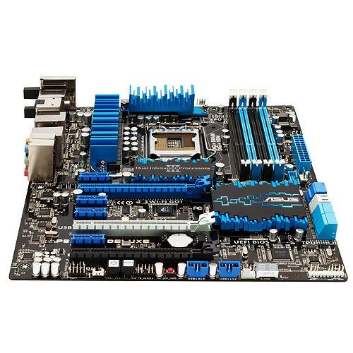 아수스 ASUS P8Z77 V DELUXE LGA 1155 Intel Z77 HDMI SATA 6Gb/s USB 3.0 ATX Intel Motherboard