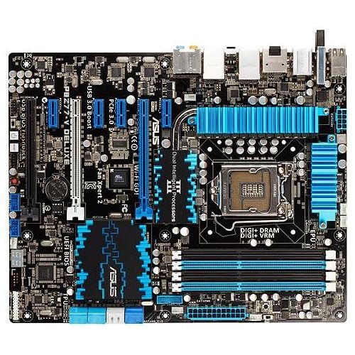 아수스 ASUS P8Z77 V DELUXE LGA 1155 Intel Z77 HDMI SATA 6Gb/s USB 3.0 ATX Intel Motherboard