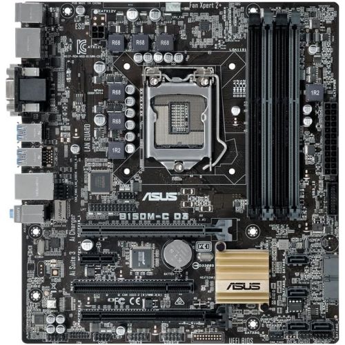 아수스 ASUS LGA1151 DDR3 DisplayPort HDMI DVI VGA SATA 6Gb/s USB 3.0 B150 Micro ATX 1800 Motherboards B150M C D3