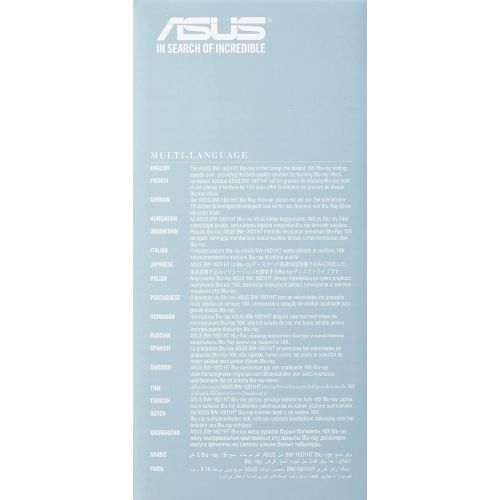 아수스 Asus 90DD0200 B20010 Internal Blu Ray Writer (16x BD R (SL), 12x BD R (DL), 16x DVD+/ R), BDXL