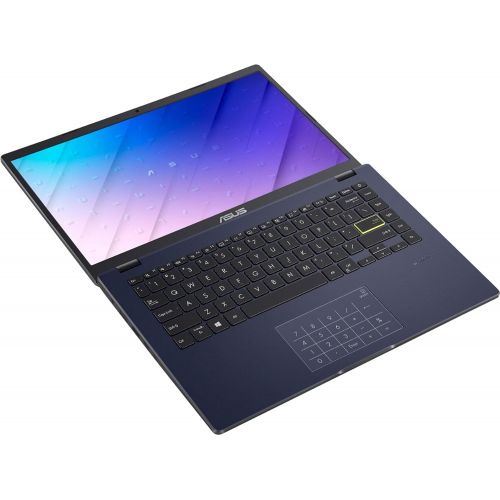 아수스 Asus Vivobook E410MA Thin and Light Premium Business Laptop I 14” HD Display I Intel Celeron N4020 I 4GB DDR4 64GB eMMC I USB C HDMI Win10 (Star Balck)+ 32GB MicroSD Card