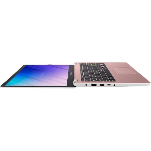 아수스 Asus Vivobook E410 Thin and Light Laptop I 14” HD Display I Intel Celeron N4020 Processor I 4GB DDR4 128GB eMMC I HDMI USB C Wifi5 Win10 (Pink) + 32GB MicroSD Card