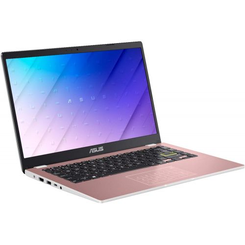 아수스 Asus Vivobook E410 Thin and Light Laptop I 14” HD Display I Intel Celeron N4020 Processor I 4GB DDR4 128GB eMMC I HDMI USB C Wifi5 Win10 (Pink) + 32GB MicroSD Card