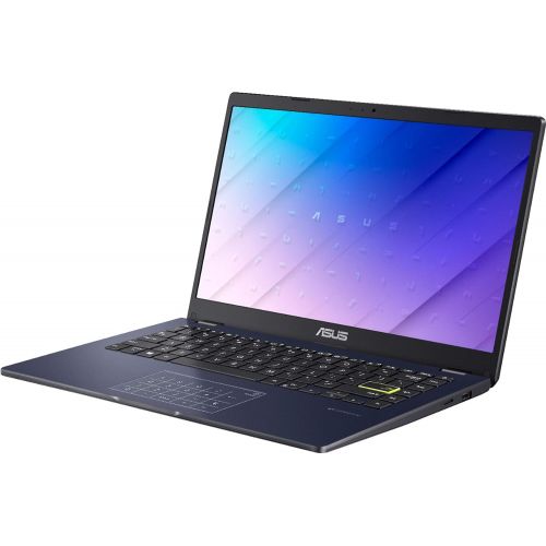 아수스 Asus Vivobook E410MA Thin and Light Premium Business Laptop I 14” HD Display I Intel Celeron N4020 I 4GB DDR4 64GB eMMC + 128GB SD Card I USB C HDMI Win10 (Star Balck)+ 32GB MicroS