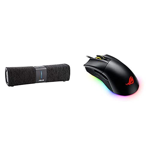 아수스 ASUS Lyra Voice Wireless AC2200 Tri Band ROG Gladius II Origin Wired USB Optical Ergonomic FPS Gaming Mouse Featuring Aura Sync RGB, 12000 DPI Optical, 50G Acceleration