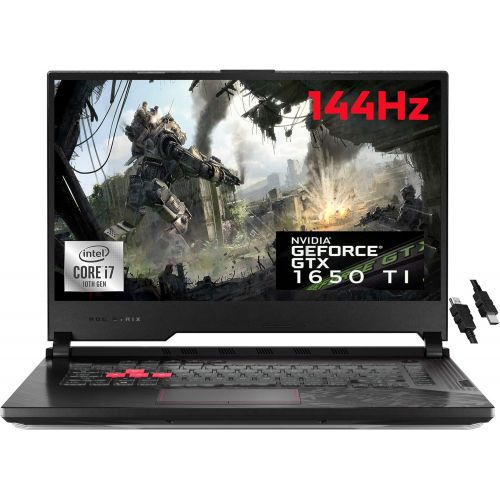 아수스 2021 Flagship ASUS ROG Strix G15 15 Gaming Laptop 15.6 FHD 144Hz Display Intel Hexa Core i7 10750H 32GB DDR4 512GB SSD NVIDIA GTX 1650 Ti 4GB Backlit Keyboard USB C Win 10 + HDMI C