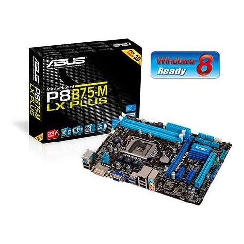 아수스 ASUS DDR3 2400 Intel LGA 1155 Motherboard P8B75 M LX Plus