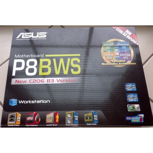 아수스 ASUS P8B WS LGA 1155 Intel C206 ATX Intel Xeon E3 Server/Workstation Motherboard