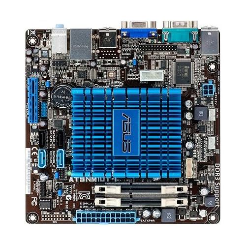 아수스 Asus Atom D525/Intel NM10/A&V&GbE/Mini ITX LGA 775 Motherboards (AT5NM10T I)