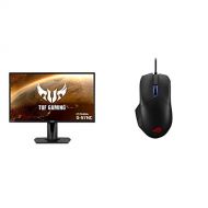 ASUS TUF Gaming 27 2K HDR Monitor (VG27AQ) WQHD (2560 x 1440), IPS, 165Hz (Supports 144Hz), 1ms, G Sync Compatible, DisplayPort, HDMI and ASUS ROG Chakram Core Optical Gaming Mou