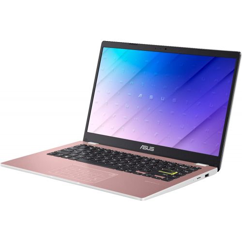 아수스 Asus Vivobook E410 Thin and Light Laptop I 14” HD Display I Intel Celeron N4020 Processor I 4GB DDR4 128GB eMMC + 128GB SD Card I HDMI USB C Wifi5 Win10 (Pink) + 32GB MicroSD Card