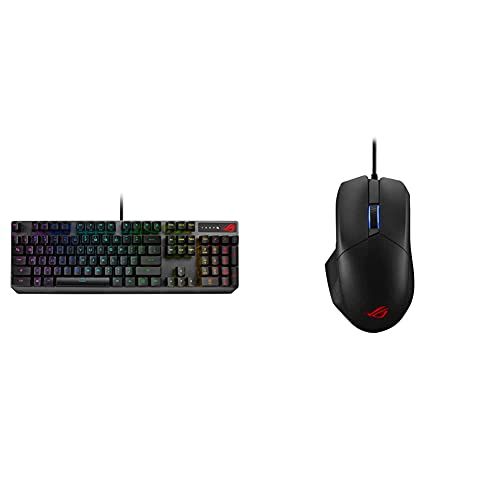 아수스 ASUS ROG Strix Scope RX Mechanical Keyboard & ROG Chakram Core Gaming Mouse