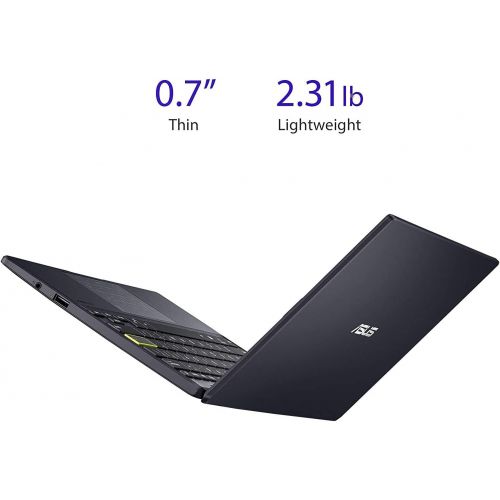 아수스 Asus L210 2021 Premium Thin and Light Laptop Computer I 11.6 HD Display I Intel Celeron N4020 I 4GB DDR4 64GB eMMC 256GB SD Card I USB C HDMI Office 365 Webcam Win 10 + 32GB Micro