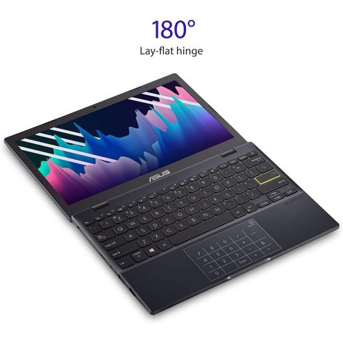 아수스 Asus L210 2021 Premium Thin and Light Laptop Computer I 11.6 HD Display I Intel Celeron N4020 I 4GB DDR4 64GB eMMC 256GB SD Card I USB C HDMI Office 365 Webcam Win 10 + 32GB Micro