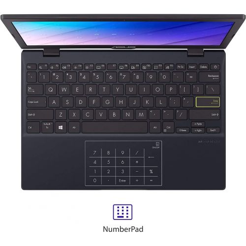 아수스 Asus L210 2021 Premium Thin and Light Laptop Computer I 11.6 HD Display I Intel Celeron N4020 I 4GB DDR4 64GB eMMC 256GB SD Card I USB C HDMI Office 365 Webcam Win 10 + 32GB Micro