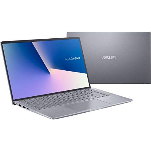 아수스 ASUS Zenbook 14 FHD LED Backlit Laptop, AMD 6 Core Ryzen 5 4500U, 8GB DDR4, 512GB PCIe SSD, NVIDIA GeForce MX350, Media Card Reader, Backlit Keyboard, Webcam, Bluetooth, Windows 10