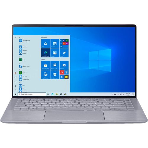 아수스 ASUS Zenbook 14 FHD LED Backlit Laptop, AMD 6 Core Ryzen 5 4500U, 8GB DDR4, 512GB PCIe SSD, NVIDIA GeForce MX350, Media Card Reader, Backlit Keyboard, Webcam, Bluetooth, Windows 10