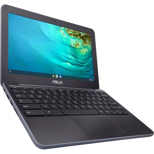 아수스 ASUS Chromebook Premium Business Laptop I 11.6 HD Anti Glare Display I Media Tek 4 core MT8173C Processor I 4GB RAM 32GB eMMC I USB C HDMI Wifi5 HD Webcam Chrome OS + 16GB Micro SD