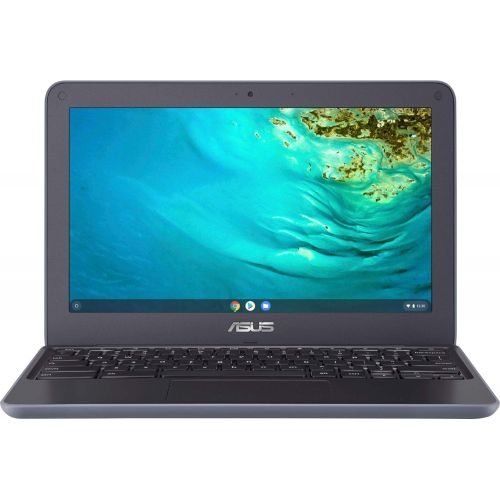 아수스 ASUS Chromebook Premium Business Laptop I 11.6 HD Anti Glare Display I Media Tek 4 core MT8173C Processor I 4GB RAM 32GB eMMC I USB C HDMI Wifi5 HD Webcam Chrome OS + 16GB Micro SD